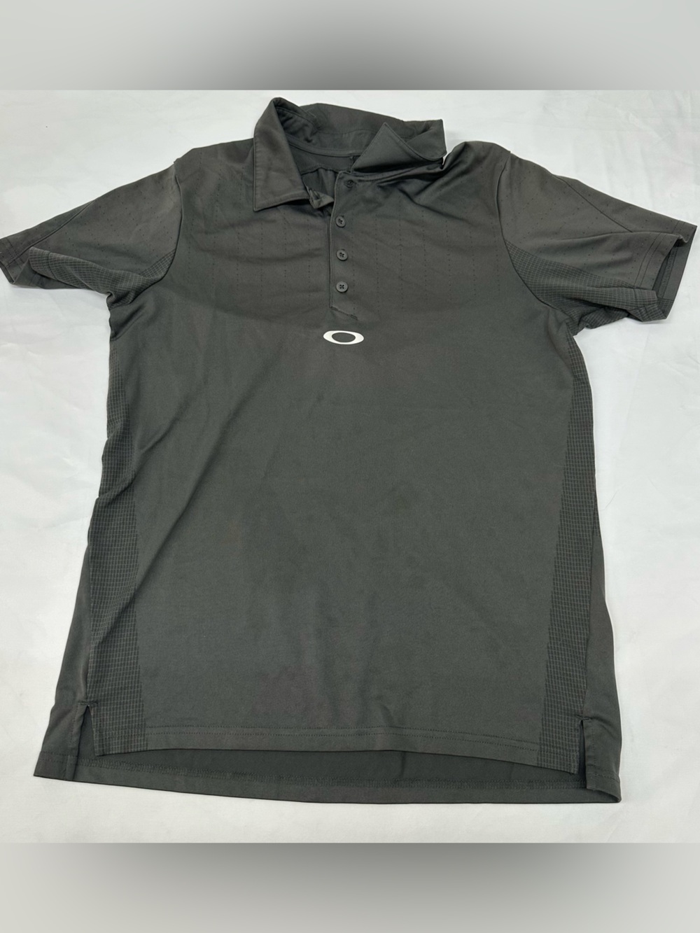 Oakley Black Short-Sleeve Polo with Contrast Logo